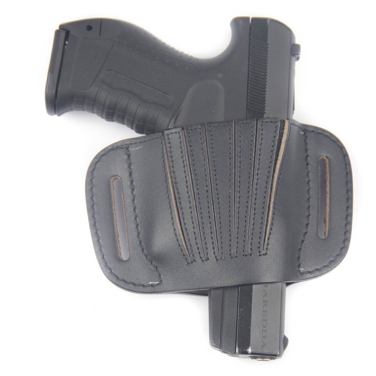 Perdeli Mini Kelebek Deri Silah Kılıfı Siyah