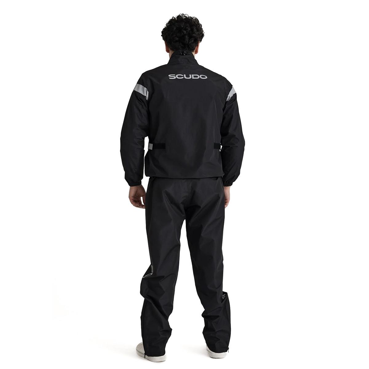 Peru Alt Üst Takım Motosiklet Yağmurluk Siyah