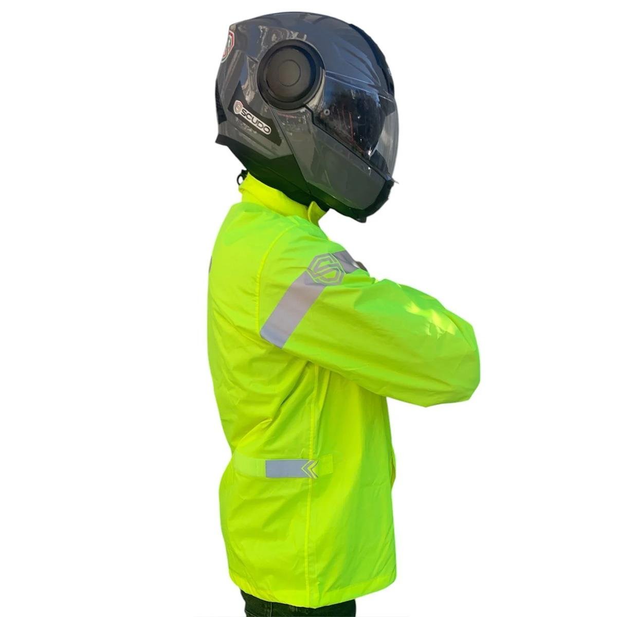 Peru Motosiklet Yağmurluk Üst Sarı