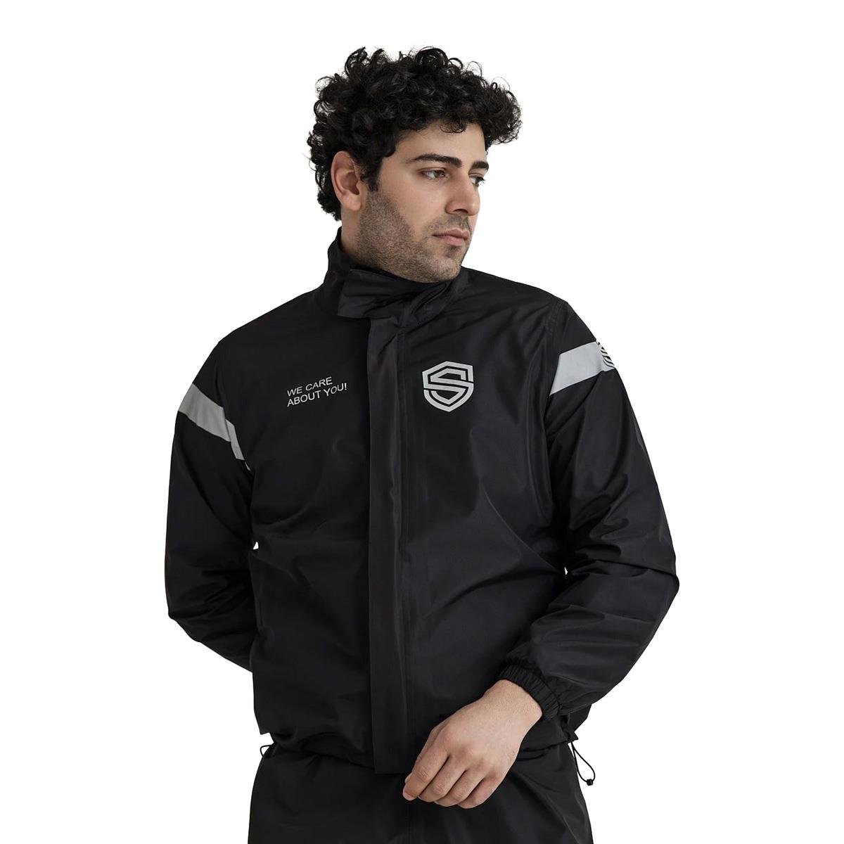 Peru Motosiklet Yağmurluk Üst Siyah