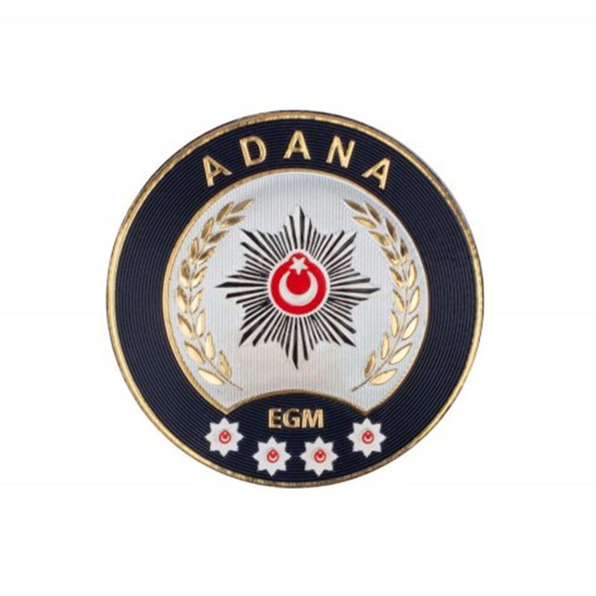 Polis Adana İl Arması Yeni 3 Boyutlu