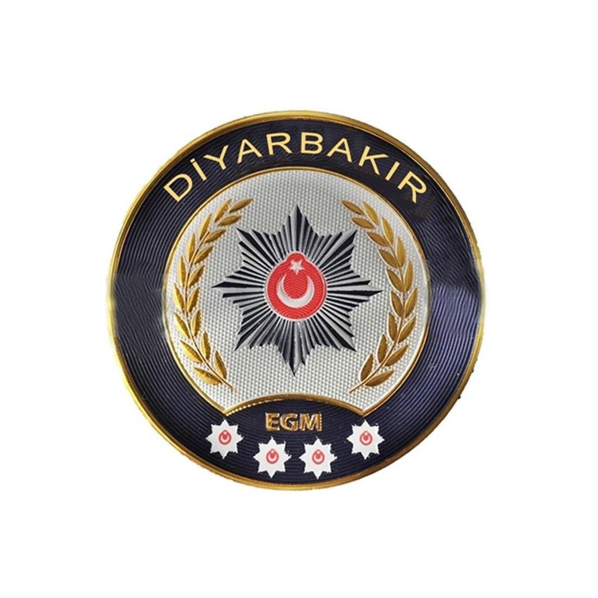 Polis Diyarbakır İl Arması Yeni 3 Boyutlu