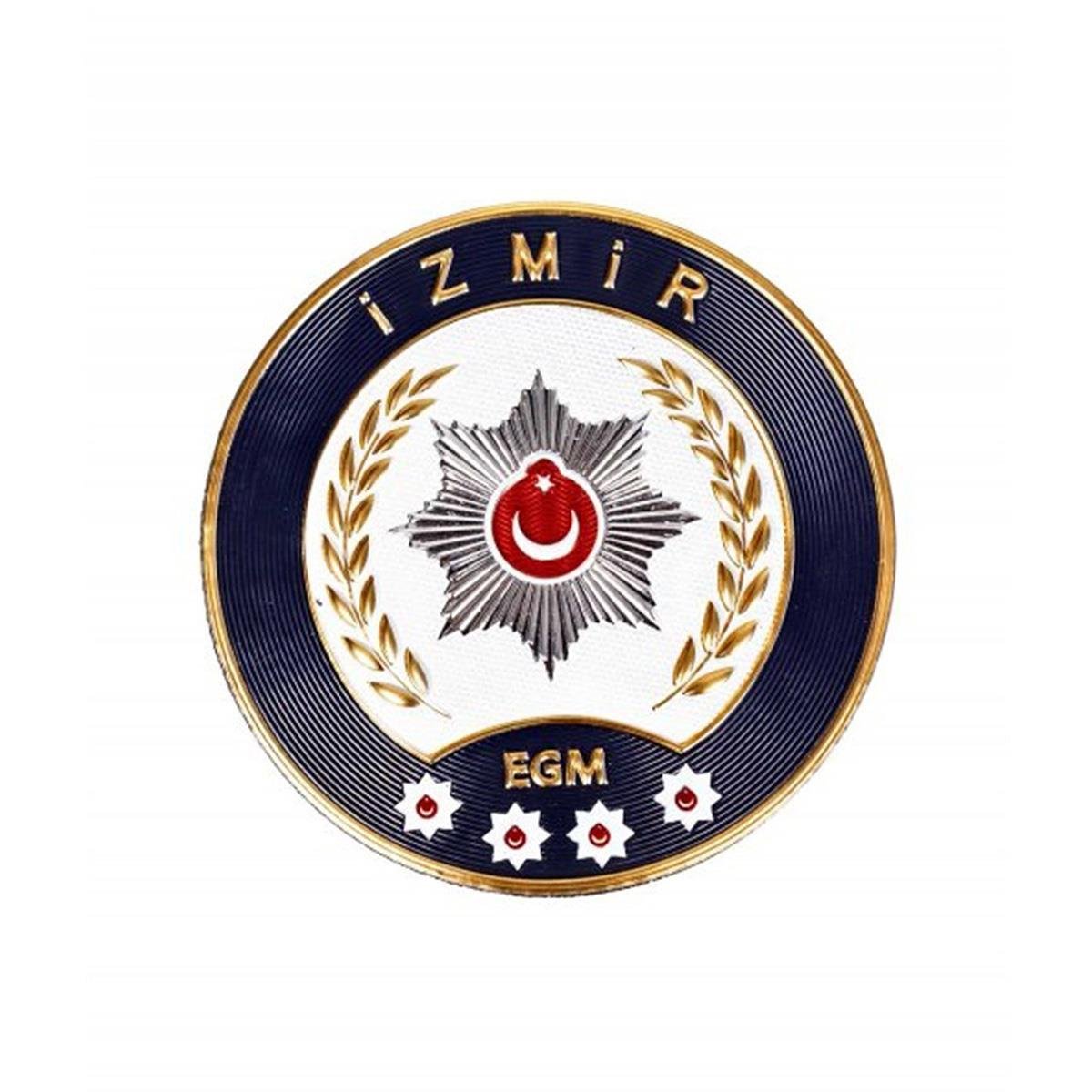 Polis İzmir İl Arması Yeni 3 Boyutlu