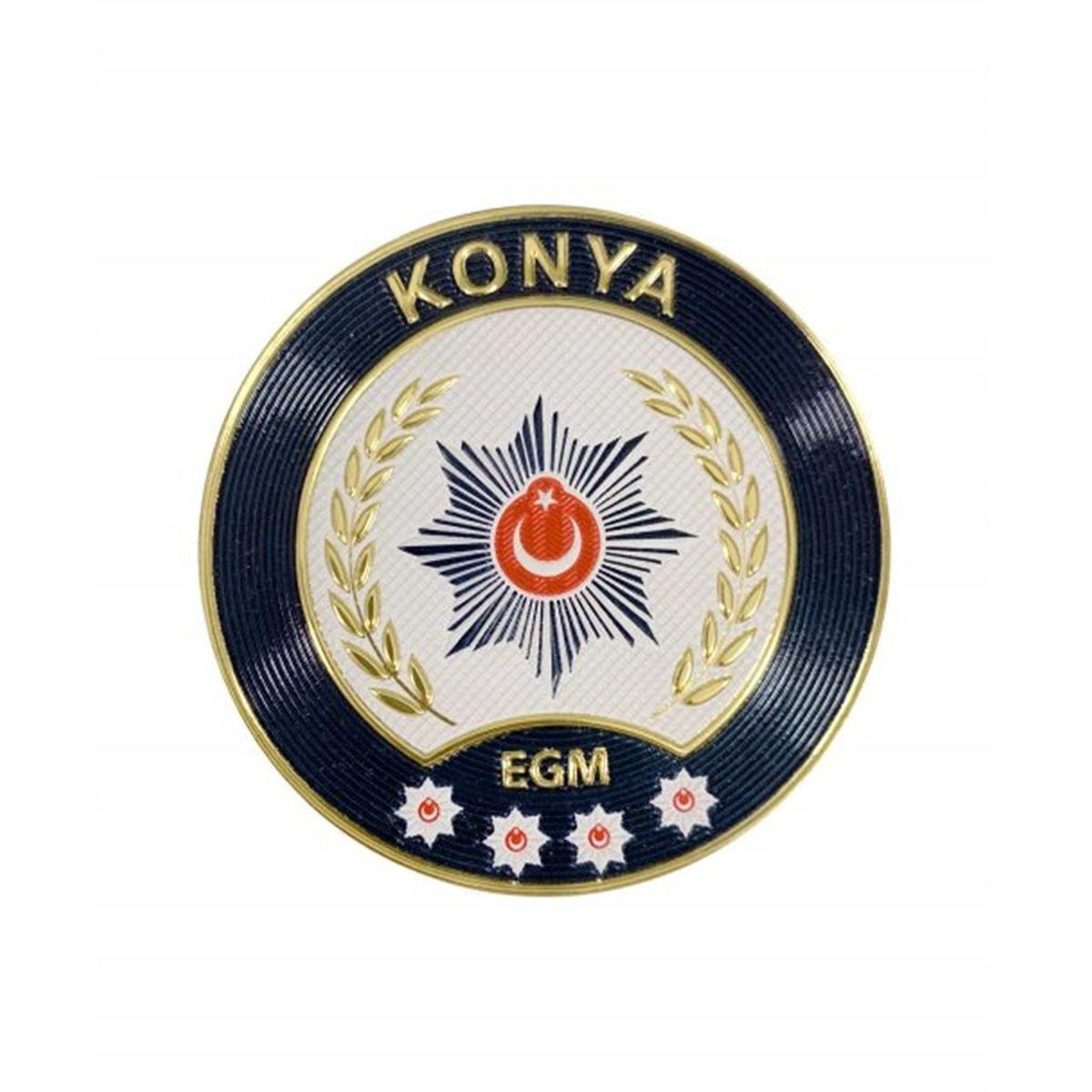 Polis Konya İl Arması Yeni 3 Boyutlu