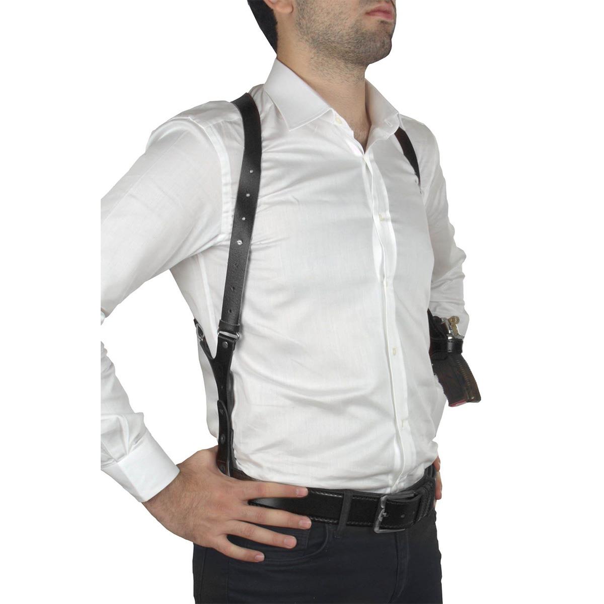 Profesyonel Deri Koltukaltı Tabanca Kılıfı Siyah-Universal