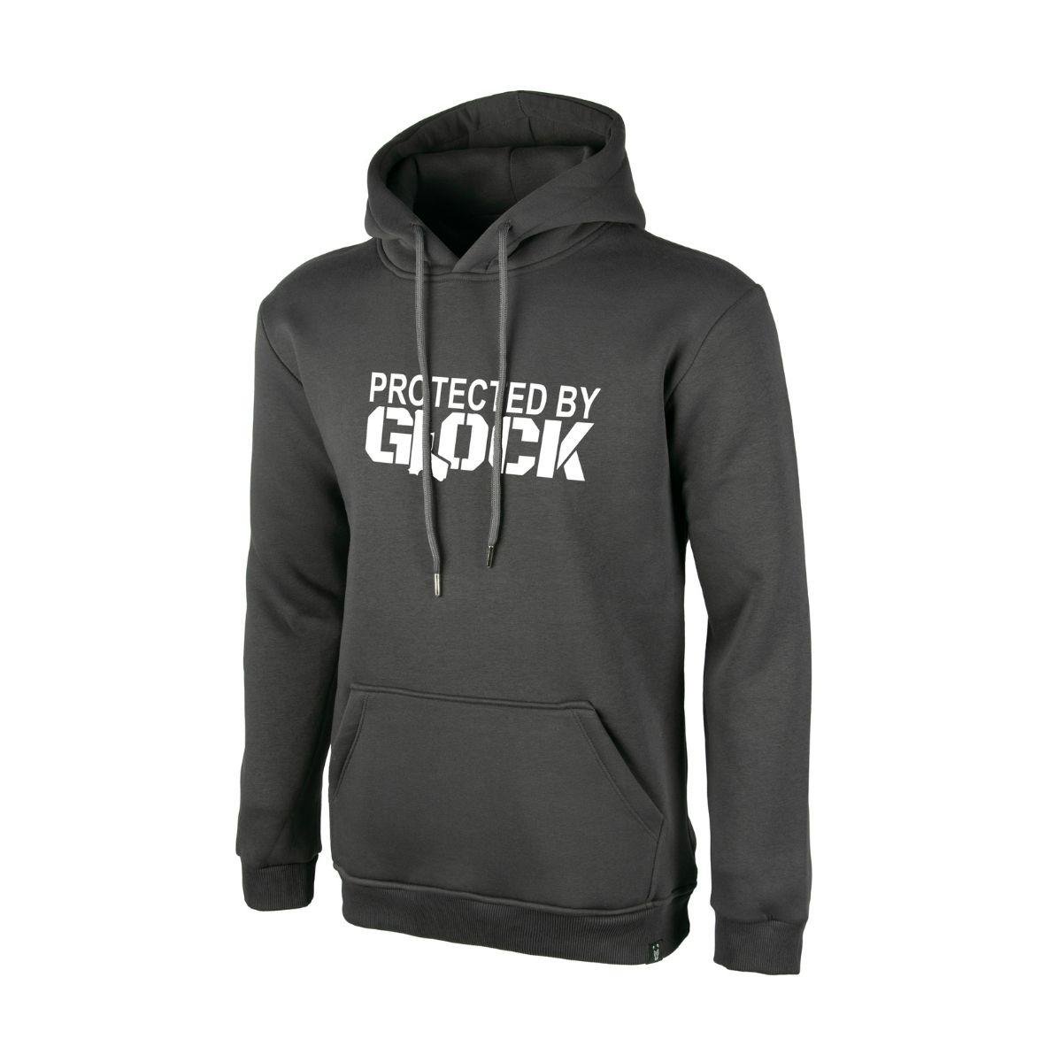 Protected By Glock Kapüşonlu Sweatshirt Hoodie - Antrasit