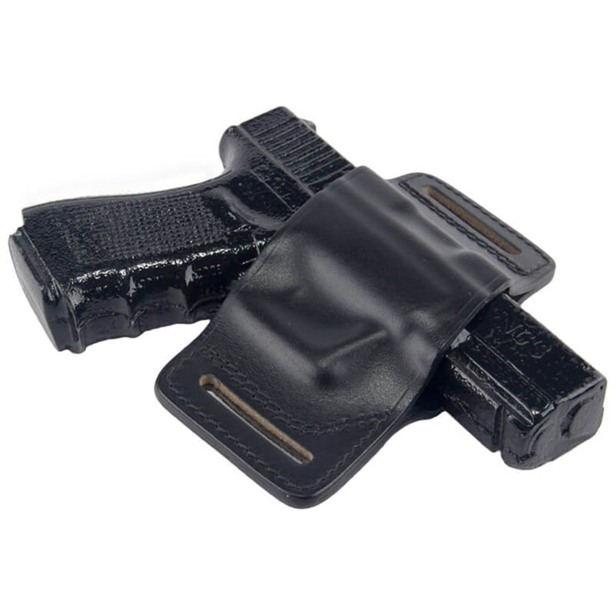 Airsoft Silah Kılıfı Universal Tüm Tabancalar İçin Dış Taşıma Deri Speed Kelebek Siyah-4