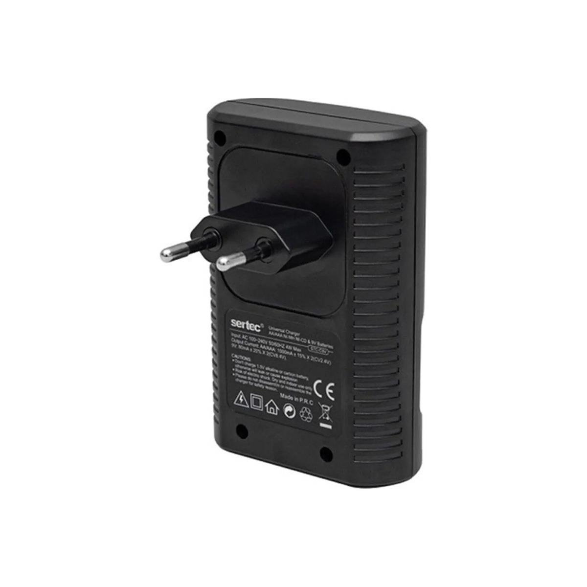 Sertec C802 AA-AAA-9V Uyumlu Universal Pil Şarj Aleti