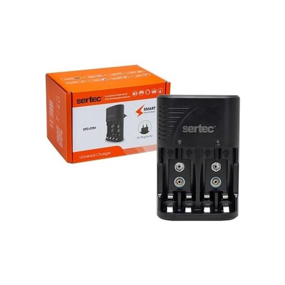 Sertec C802 AA-AAA-9V Uyumlu Universal Pil Şarj Aleti