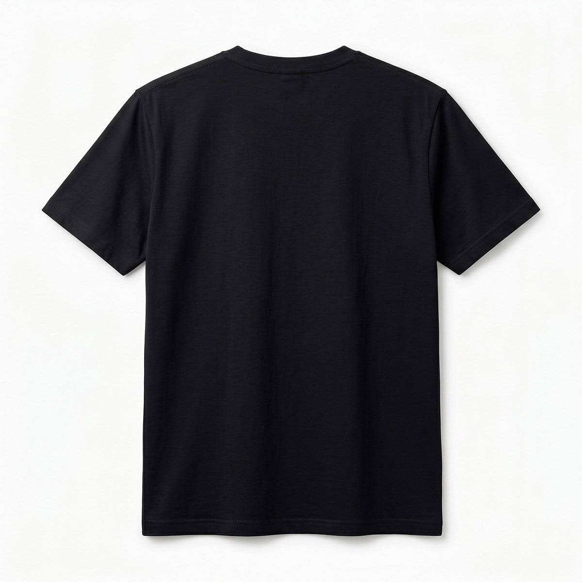 Siyah Basic Tişört Regular Fit Pamuklu