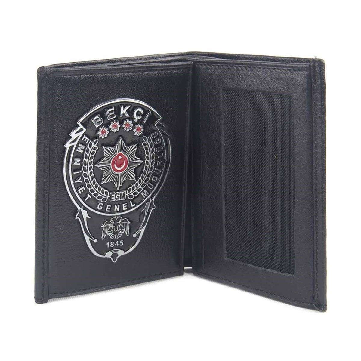 Siyah Rozetli Bekçi Cüzdan