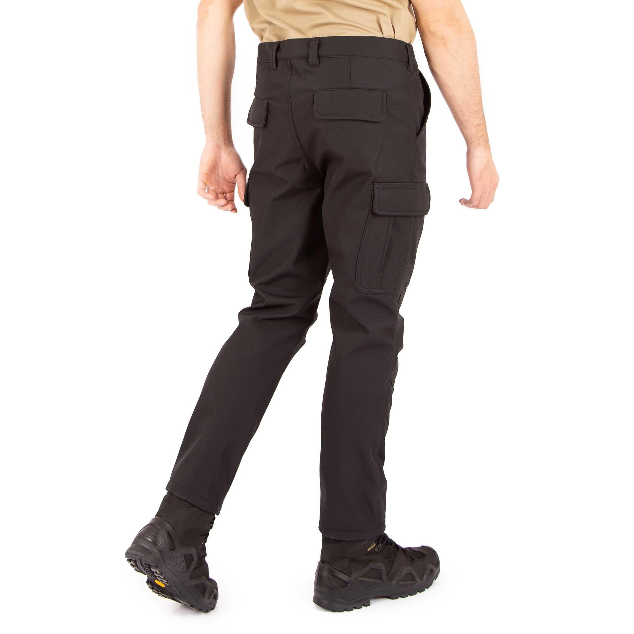 Siyah Rüzgar Geçirmez Softshell Pantolon