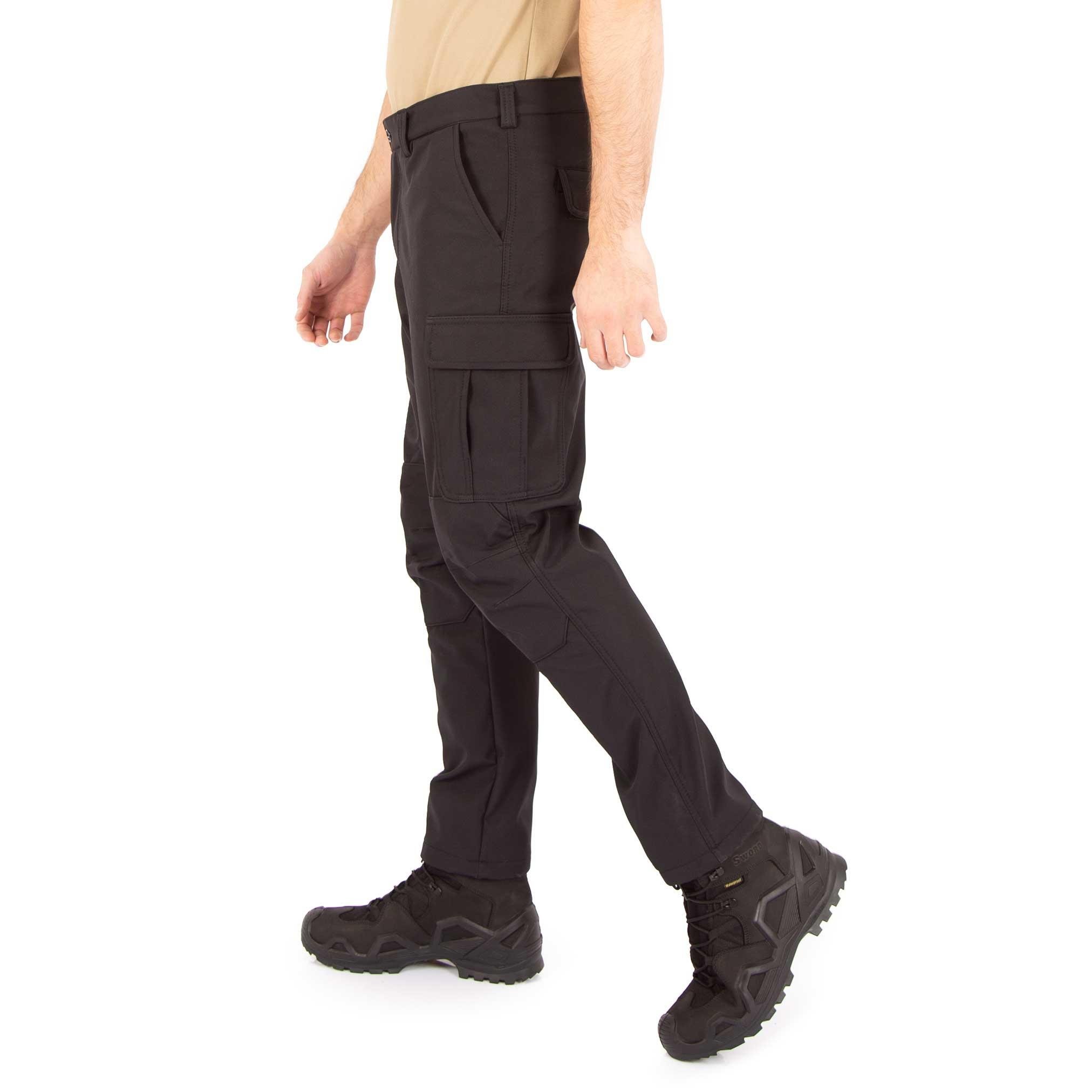 Siyah Rüzgar Geçirmez Softshell Pantolon