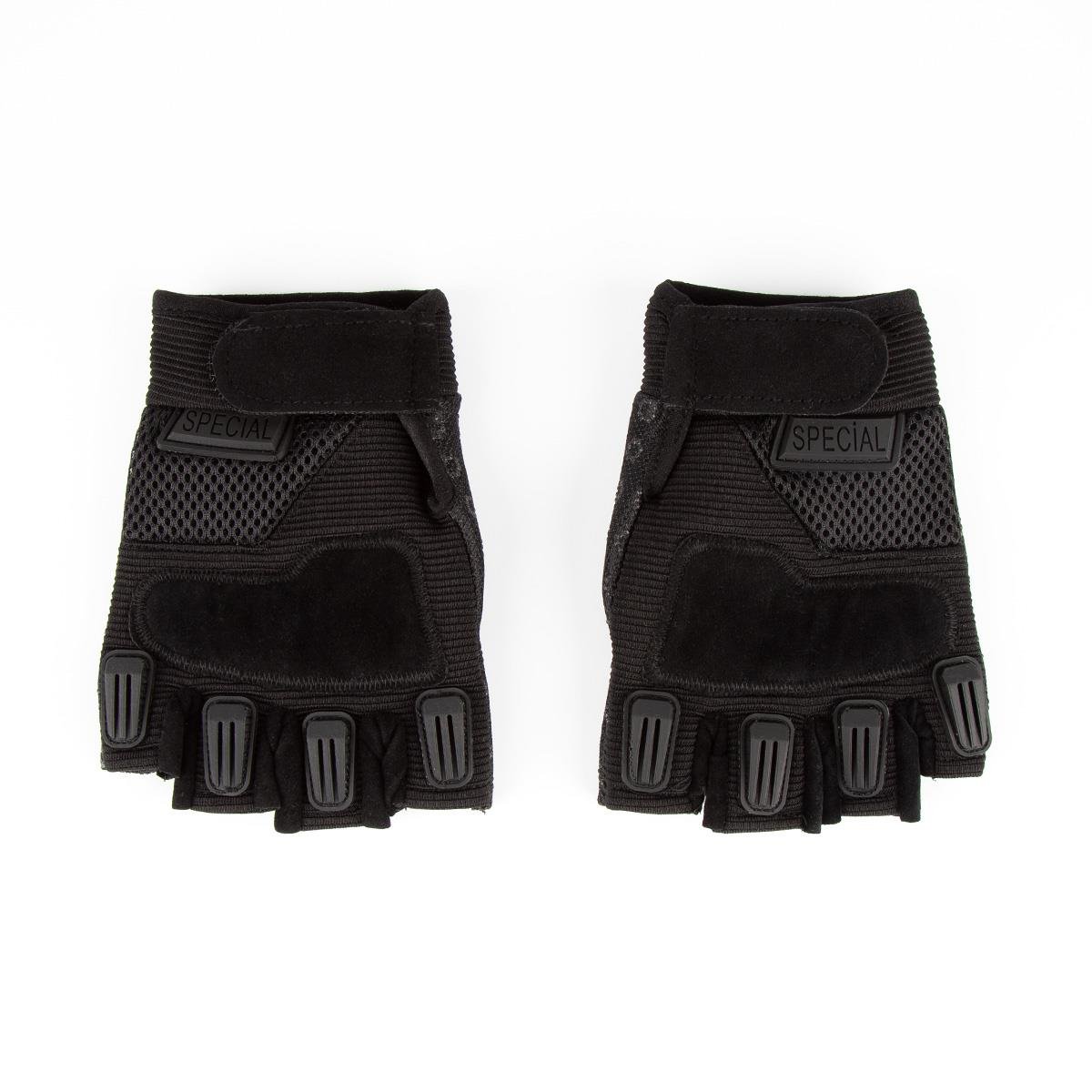 Special Yarım Parmak Taktik Atış Eldiveni Siyah
