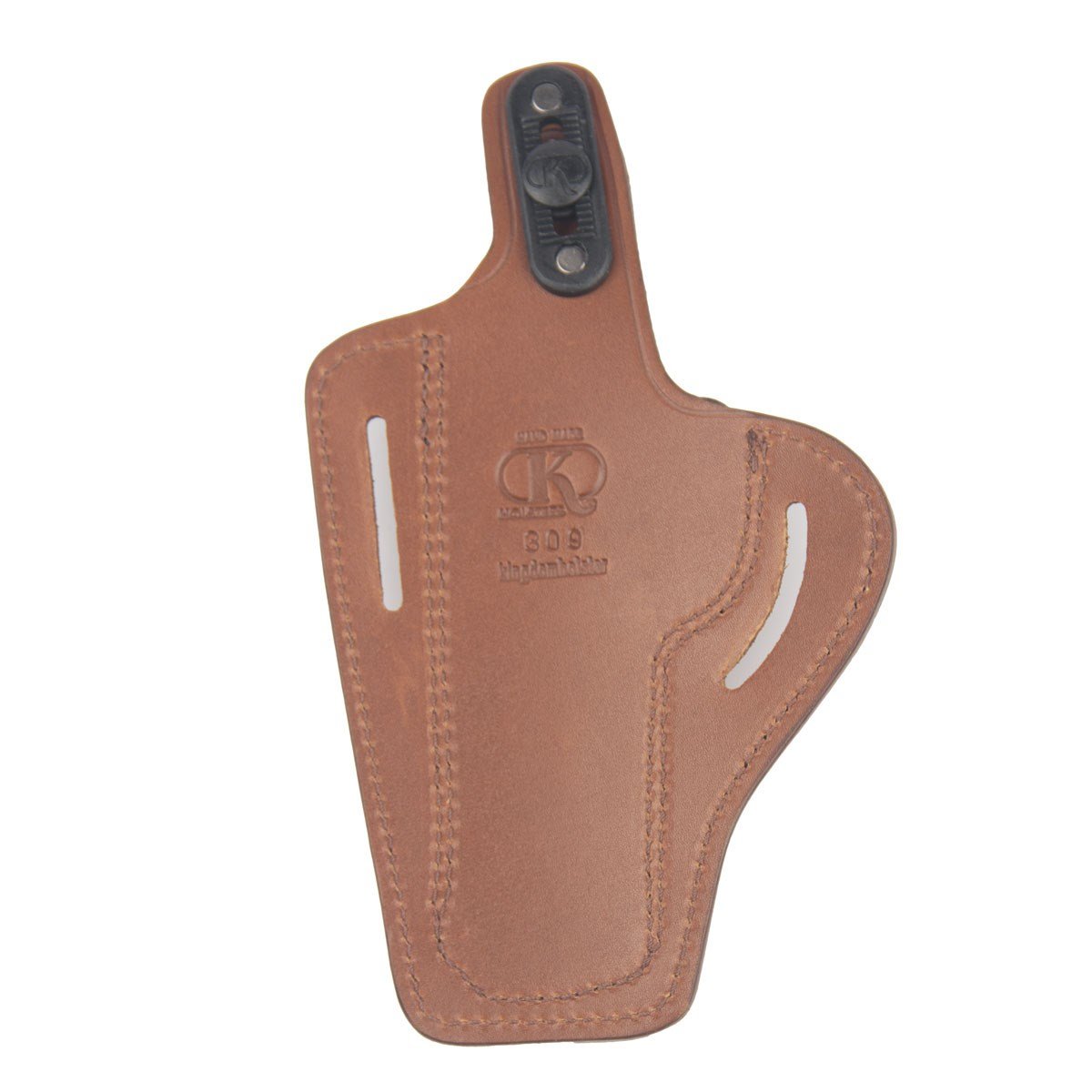 Tisaş Zig14 Deri Silah Kılıfı Kahverengi Baskılı Kapalı