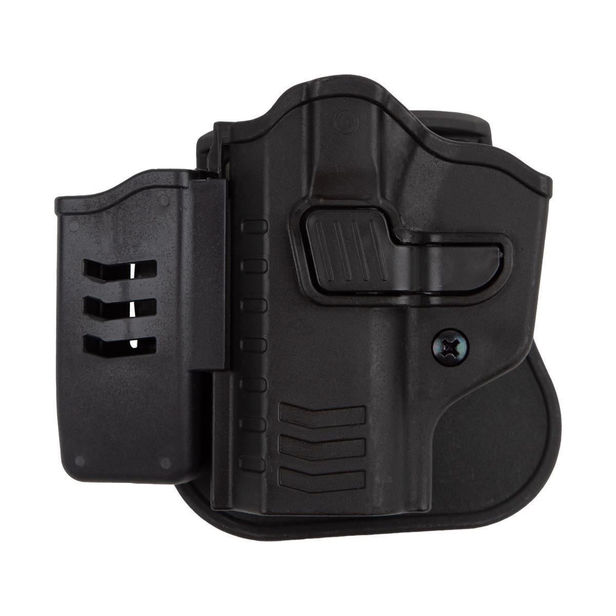 To Gun Holster Canik55 Dolphin L Tabanca Kılıfı Önü Şarjörlüklü Siyah SOL EL