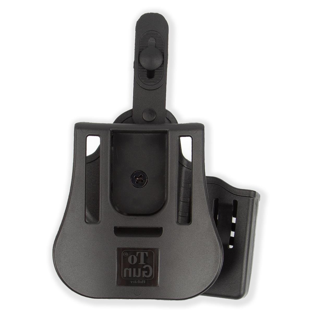 To Gun Holster Canik55 TP9 Mete Serisi Tabanca Kılıfı Seviye 2 Önü Şarjörlüklü Siyah SOL EL