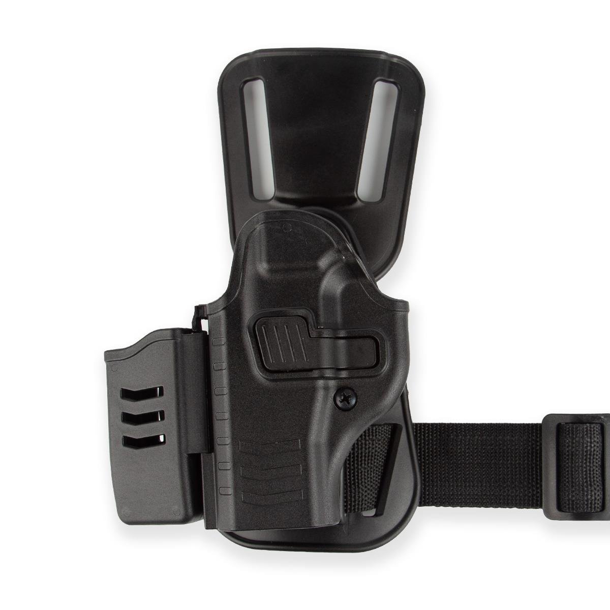 To Gun Holster Canik55 TP9 Mete Serisi Şarjörlüklü Alçak Taşıma Tabanca Kılıfı Siyah SOL EL