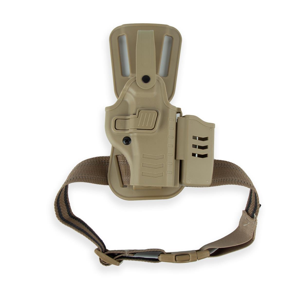 To Gun Holster Sarsılmaz SAR9 Mete Şarjörlüklü Alçak Taşıma Tabanca Kılıfı Seviye 2 Çöl Rengi SAĞ EL