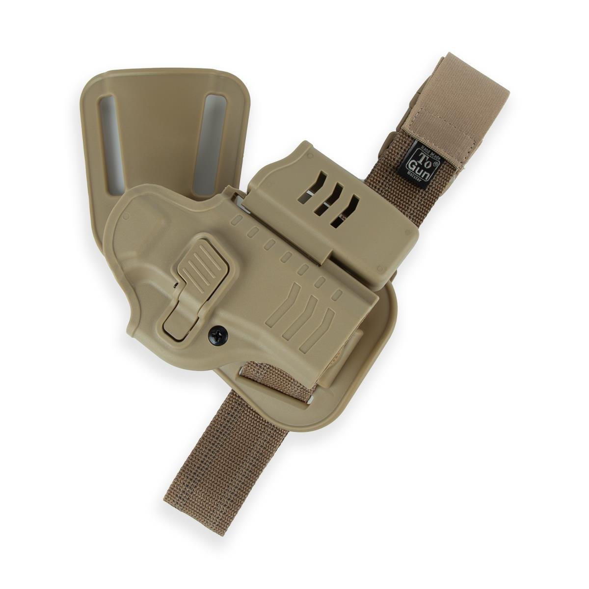 To Gun Holster Sarsılmaz SAR9 Mete Şarjörlüklü Alçak Taşıma Tabanca Kılıfı Çöl Rengi SAĞ EL