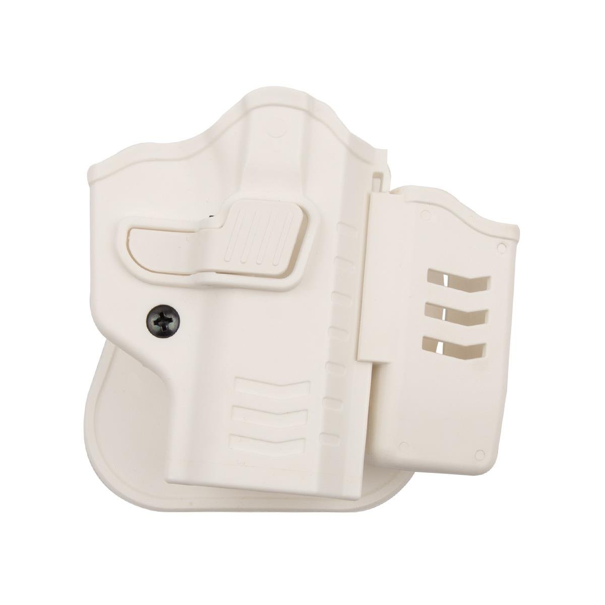 To Gun Holster Tisaş Zig 14 Tabanca Kılıfı Önü Şarjörlüklü Beyaz