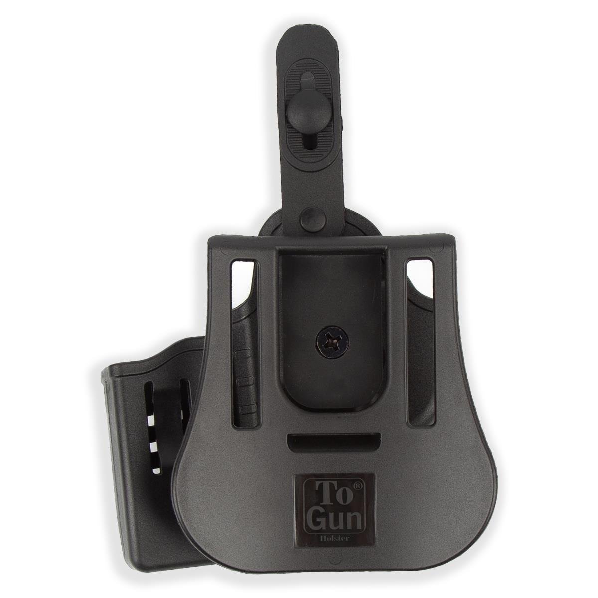 To Gun Holster Tisaş Zigana PX-9 Tabanca Kılıfı Seviye 2 Önü Şarjörlüklü Siyah