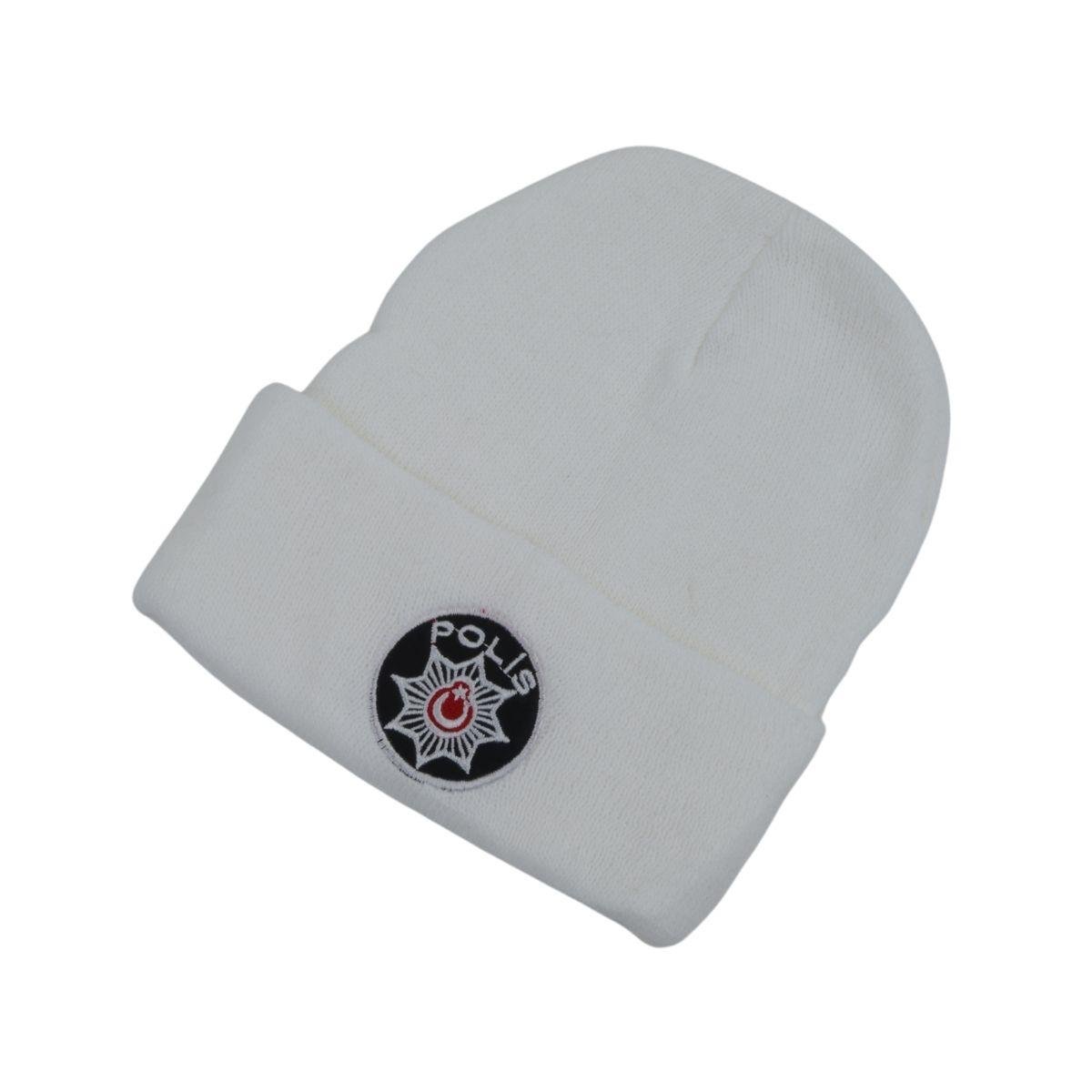 Trafik Polisi Yün Bere Beyaz