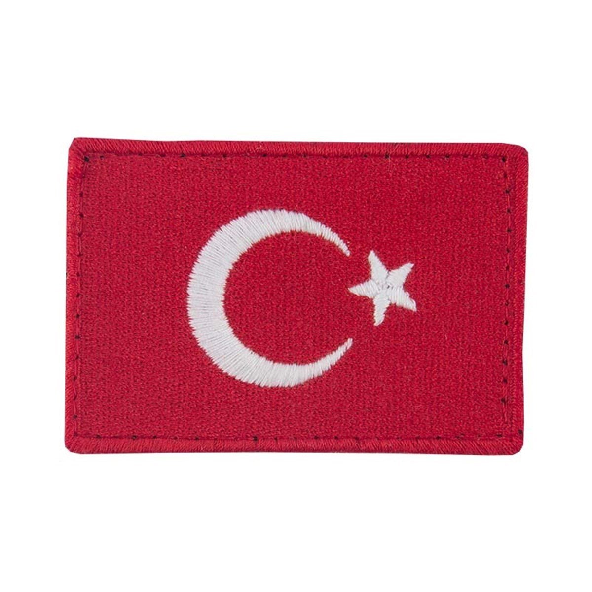 Türk Bayrağı Patch Kırmızı Nakış