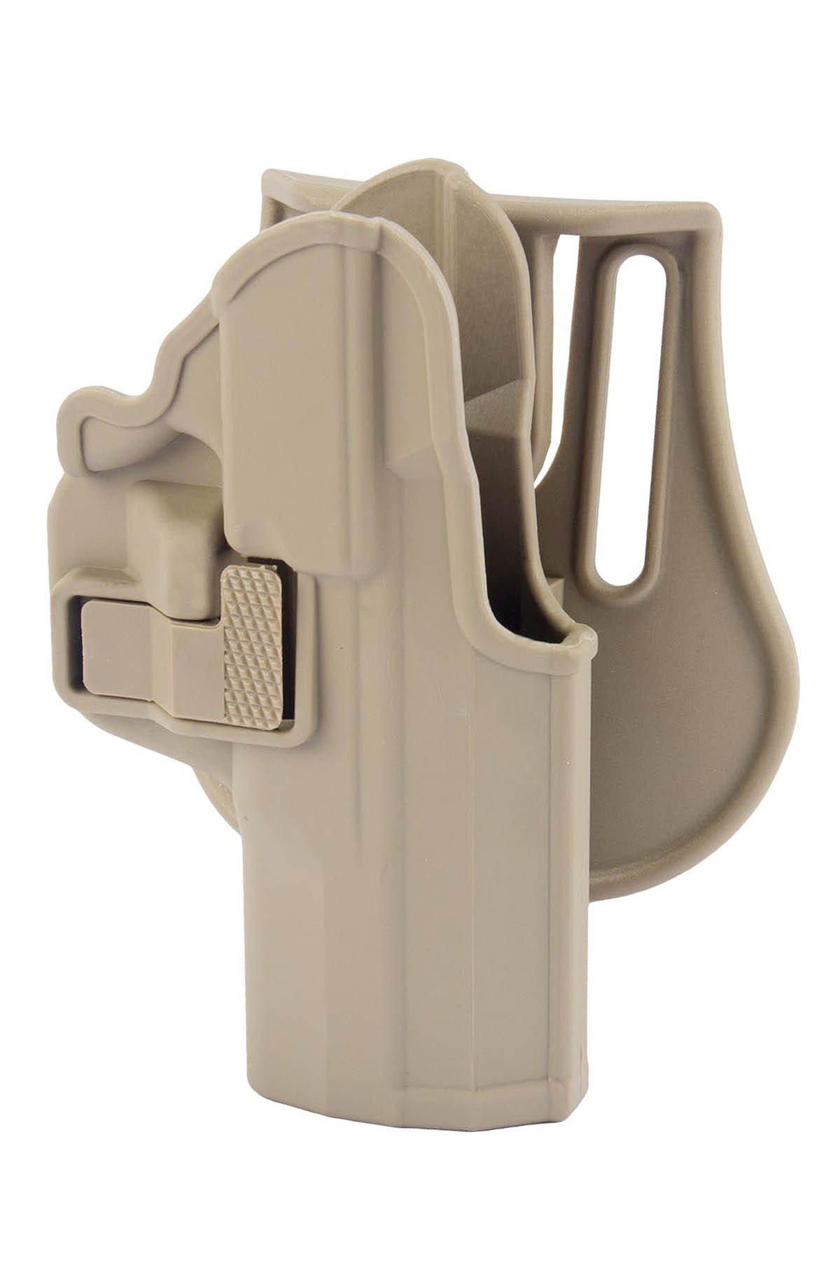 Unicorn Beretta F92 Tabanca Kılıfı Taktik Kilitli Çöl Rengi