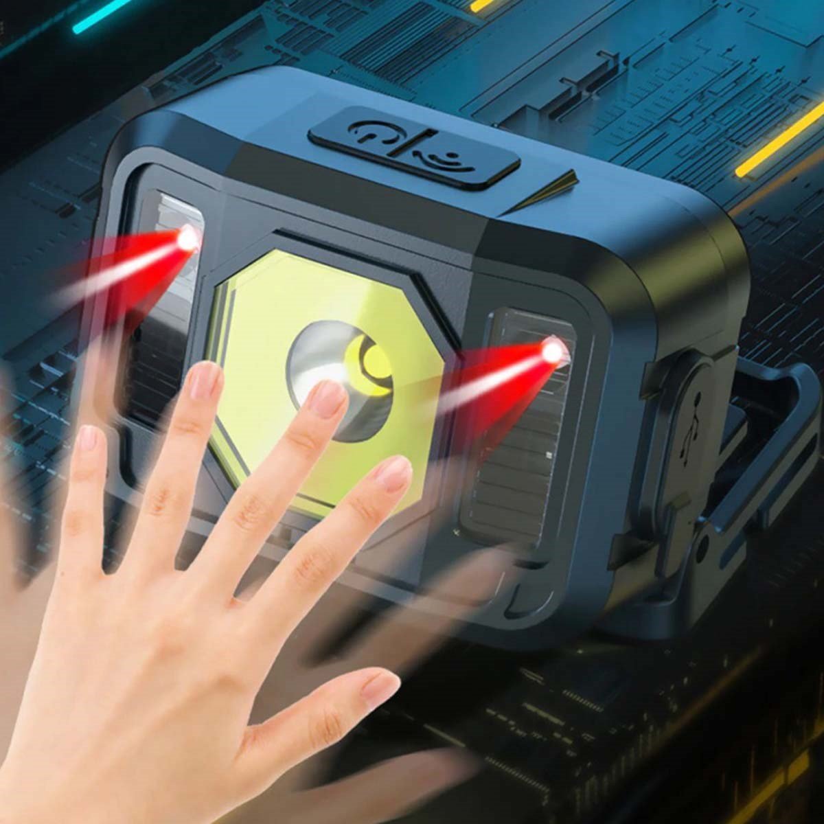 Watton Pratik Sinyalli Sensörlü Kafa Lambası WT-024