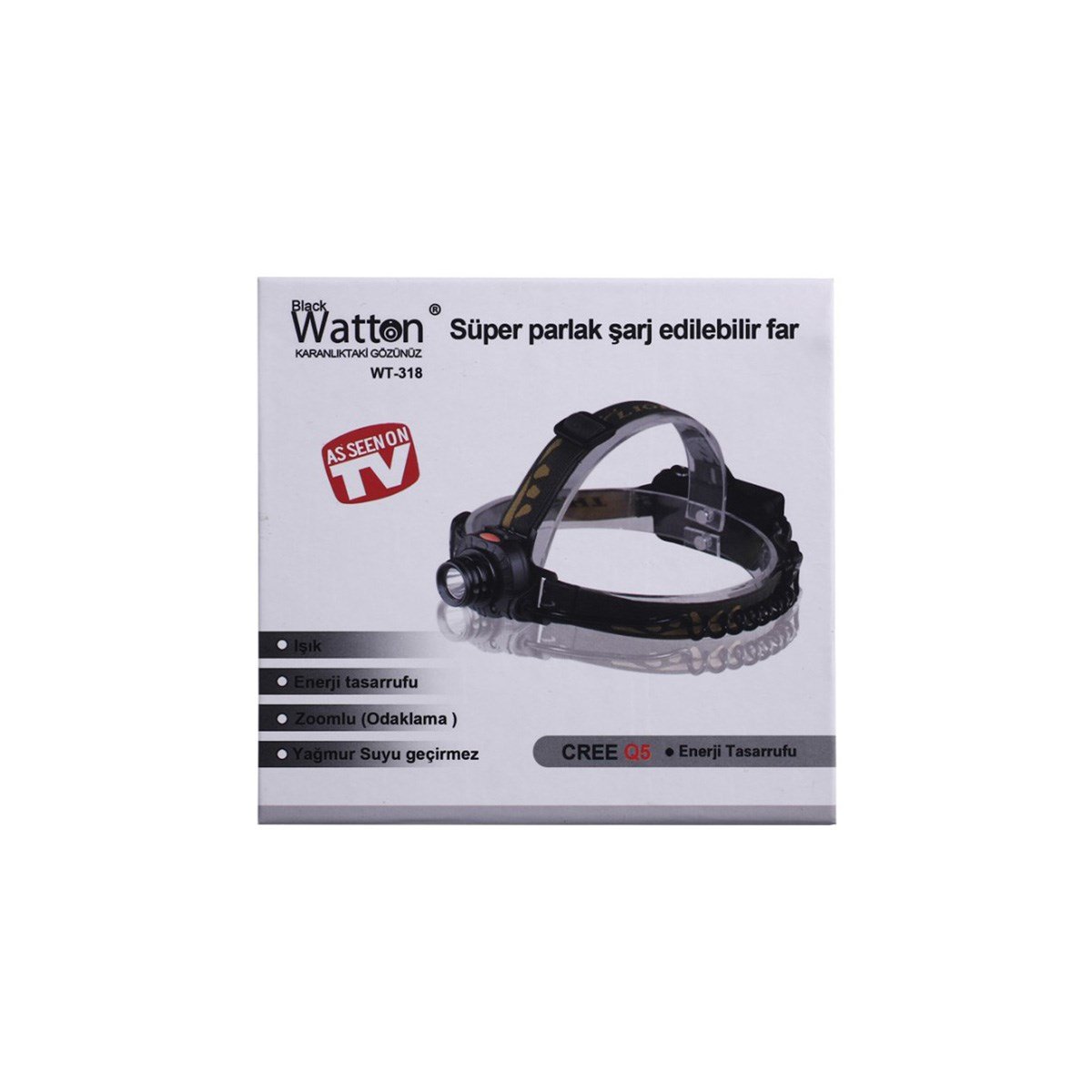 Watton Sensörlü Şarjlı Kafa Lambası WT-318