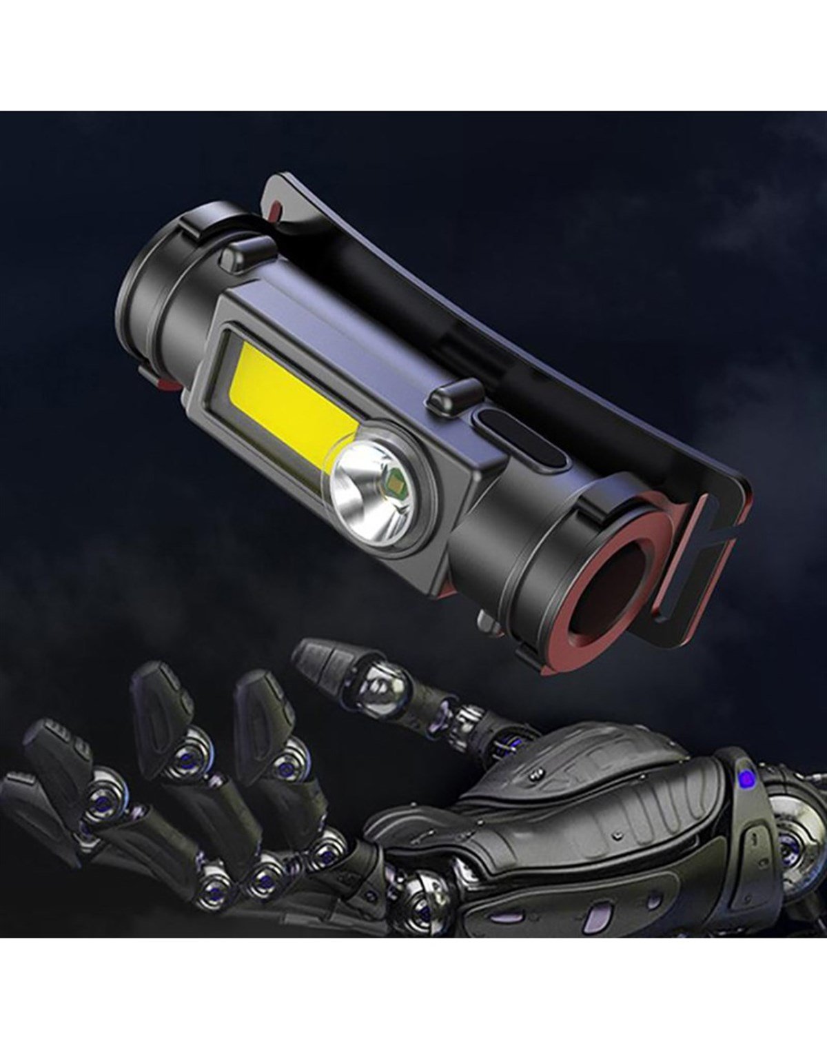 Watton Yağmur Suyu Geçirmeyen Çok Amaçlı Taktik Kafa Lambası Wt-249