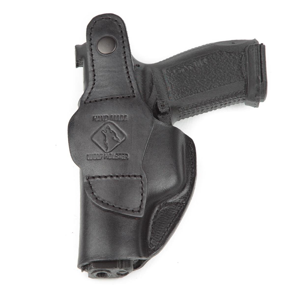 Wolf Holster CZ 75B Deri Tabanca Kılıfı İç Dış Tam Siyah