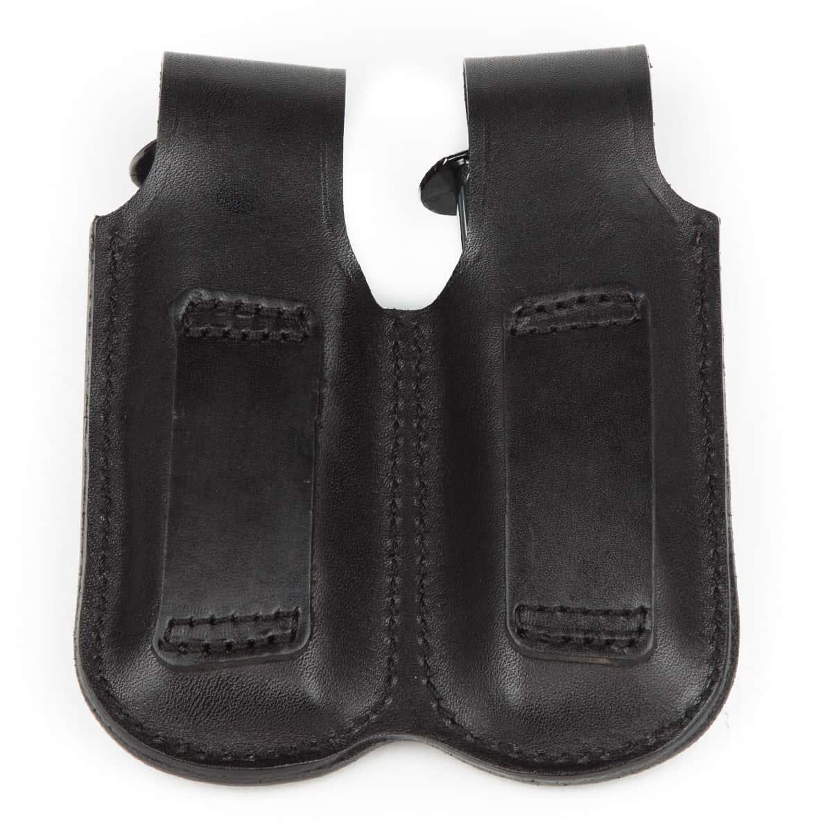 Wolf Holster Deri Şarjör Kılıfı Çiftli Maşasız Siyah