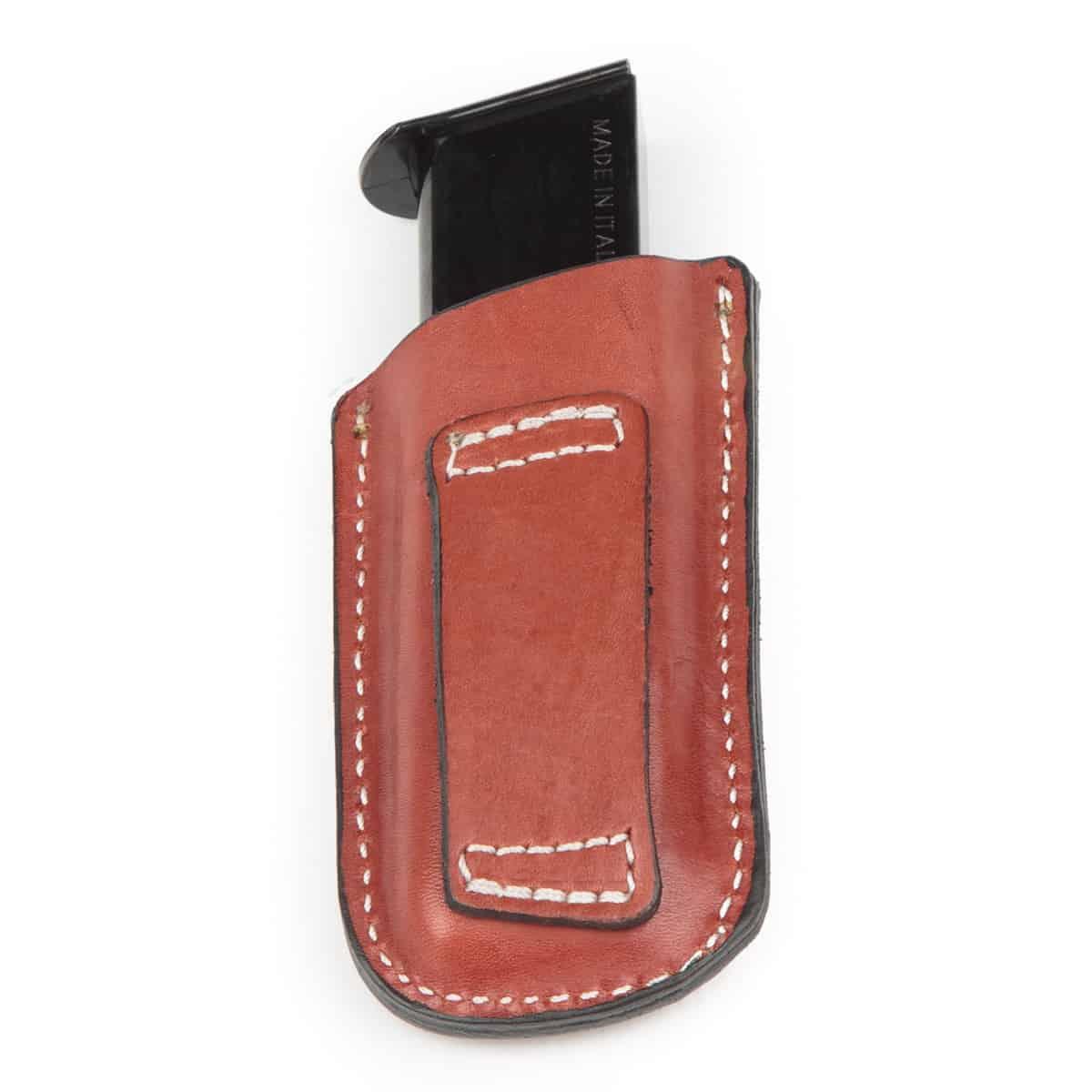 Wolf Holster Deri Şarjör Kılıfı Tekli Maşasız Taba Hızlı Çekim