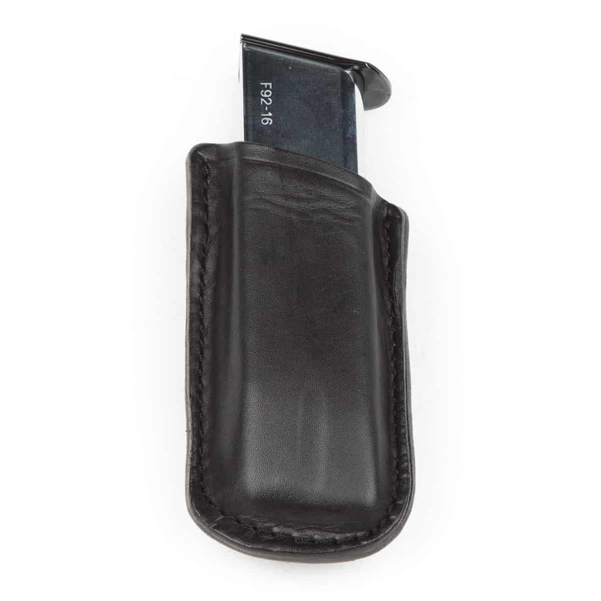 Wolf Holster Deri Şarjör Kılıfı Tekli Maşalı Siyah Hızlı Çekim