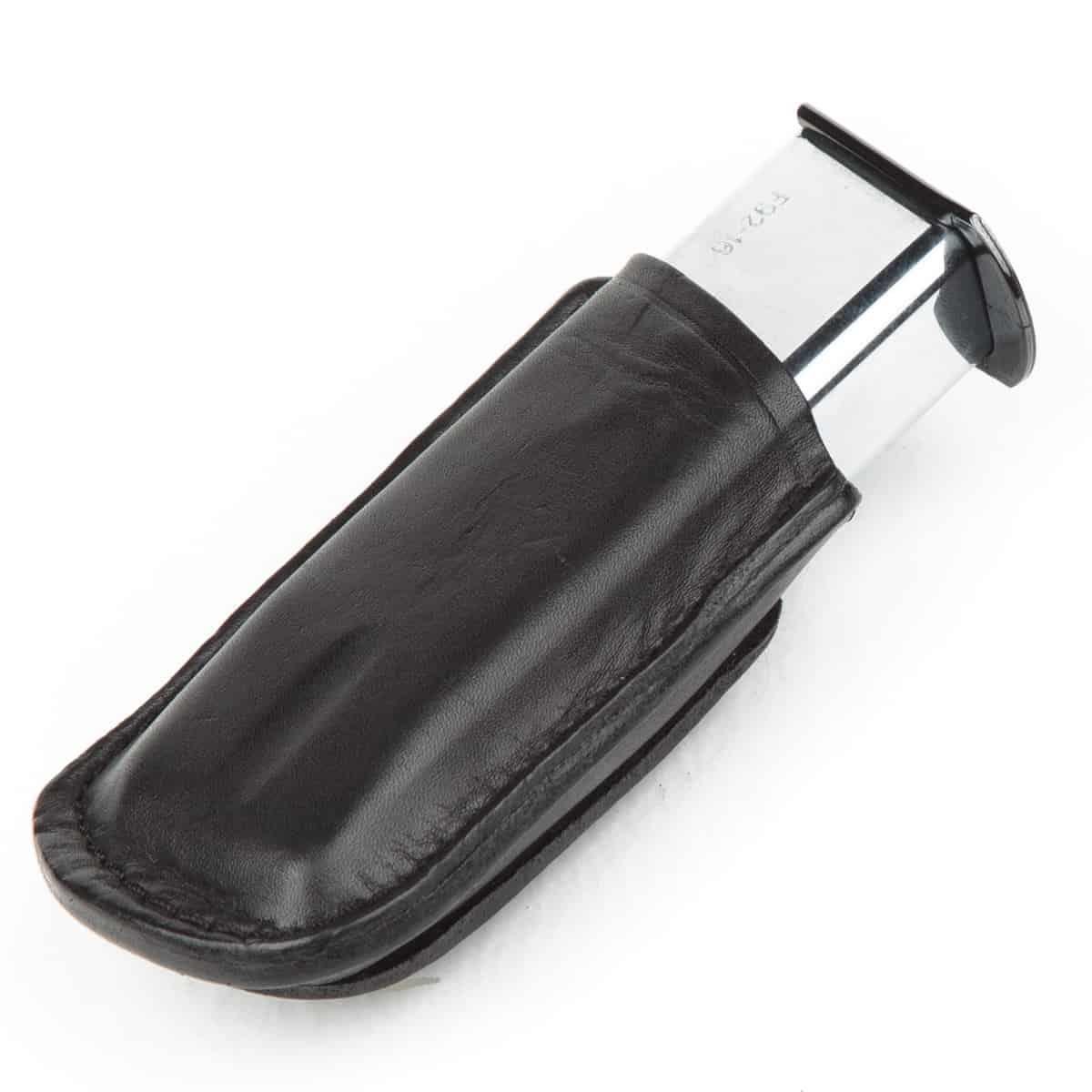 Wolf Holster Deri Şarjör Kılıfı Tekli Maşalı Siyah Hızlı Çekim