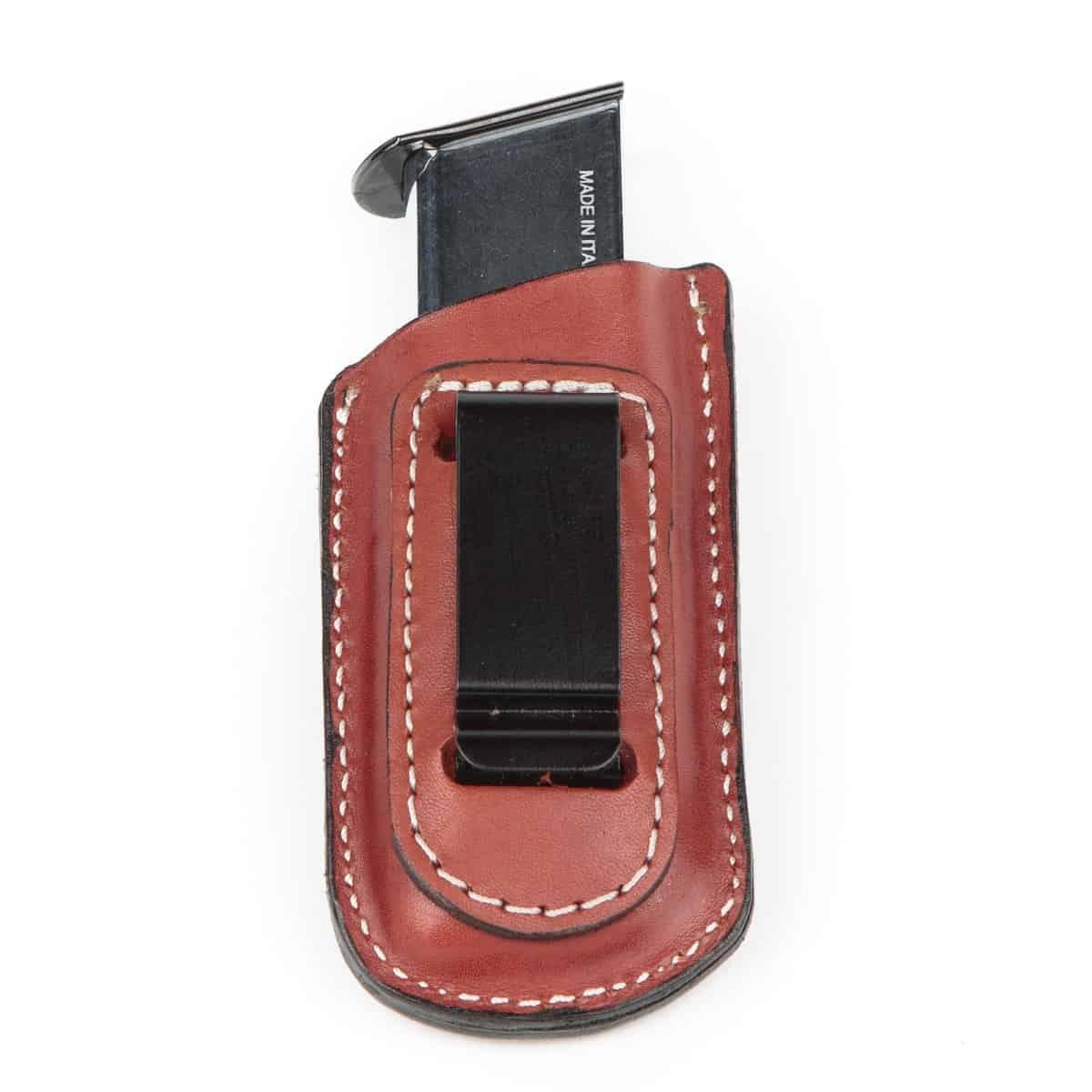 Wolf Holster Deri Şarjör Kılıfı Tekli Maşalı Taba Hızlı Çekim