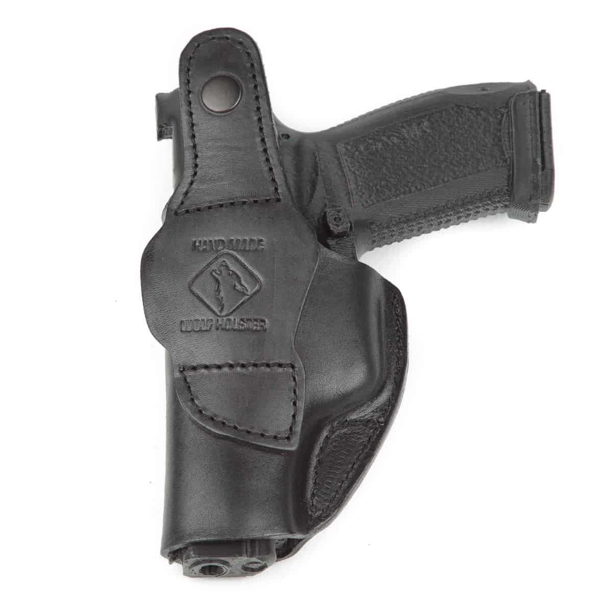 Wolf Holster Sarsılmaz Deri Tabanca Kılıfı İç Dış Tam Siyah