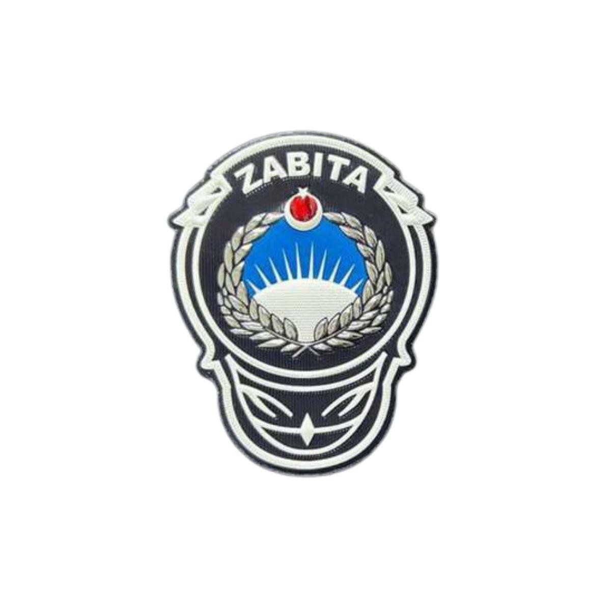 Zabıta Göğüs Arması Gümüş 3 Boyutlu