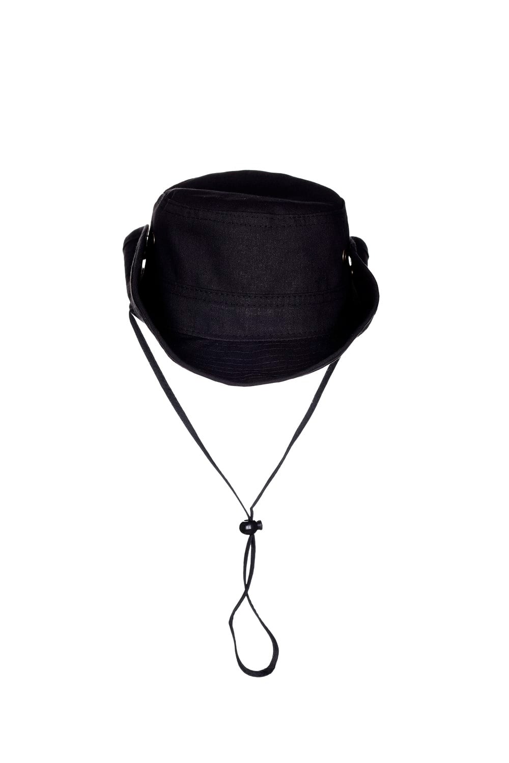  Fonem Unisex Yanları Çıtçıtlı Katlanabilen %100 Pamuk Safari Şapka Fo 7069 Siyah
