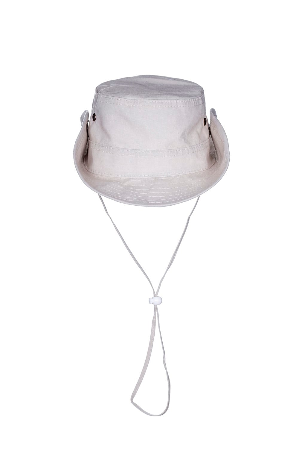  Fonem Unisex Yanları Çıtçıtlı Katlanabilen %100 Pamuk Safari Şapka Fo 7069 Taş Rengi