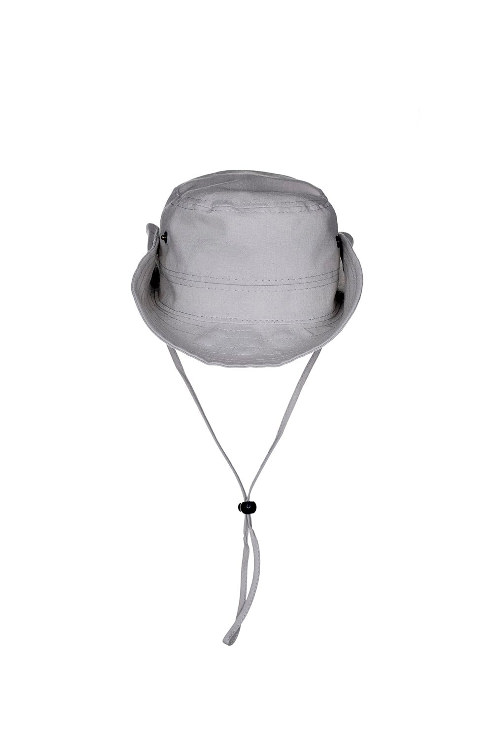  Fonem Unisex Yanları Çıtçıtlı Katlanabilen %100 Pamuk Safari Şapka Fo 7069 Gri