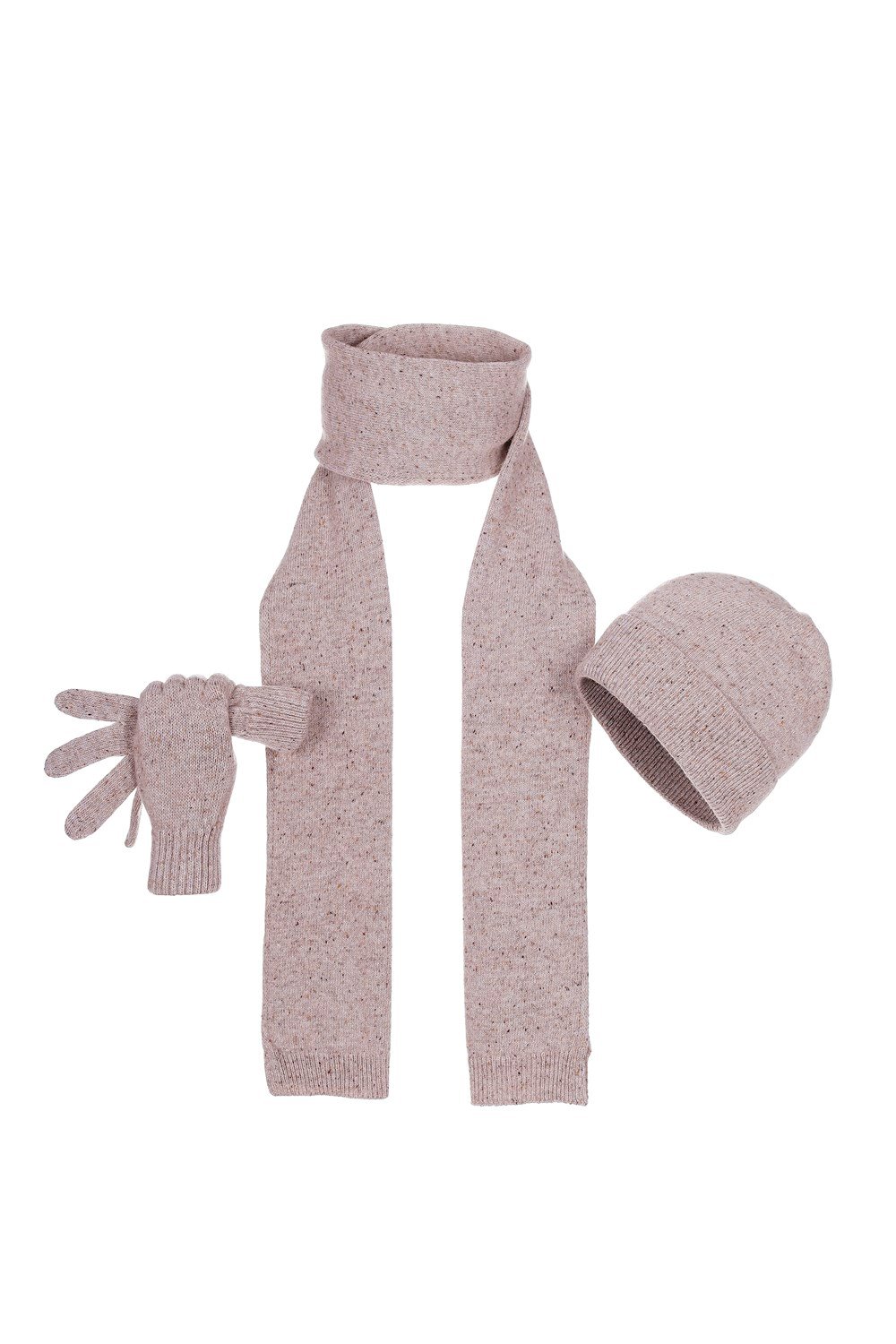 Fonem Unisex Yünlü Brina Üçlü Set Fo 3087 Gri