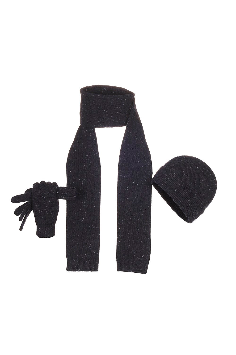 Fonem Unisex Yünlü Brina Üçlü Set Fo 3087 Gri