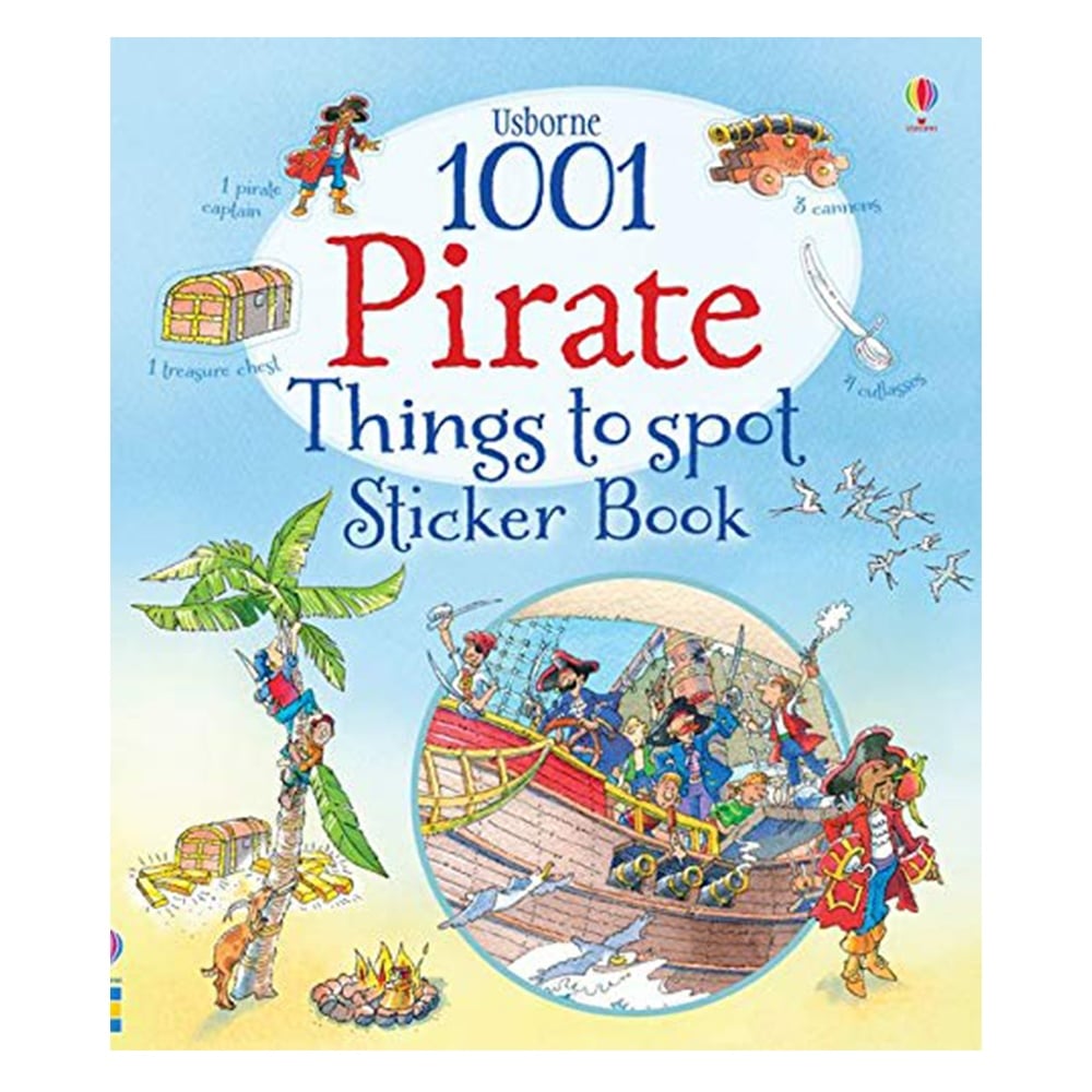 1001 PIRATE THINGS TO SPOT STICKER BOOK Çocuk Kitapları Uzmanı - Children's Books Expert