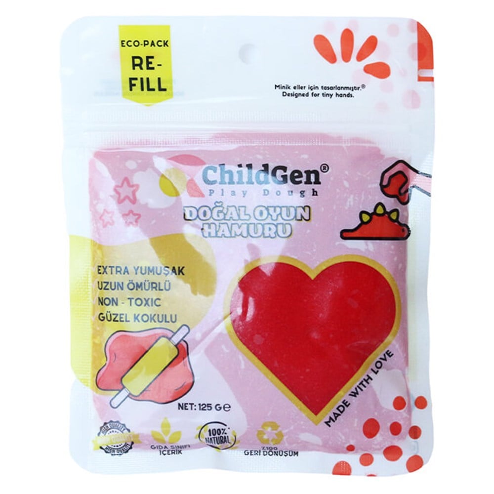 125 GR KIRMIZI KARTUŞ OYUN HAMURU Çocuk Kitapları Uzmanı - Children's Books Expert