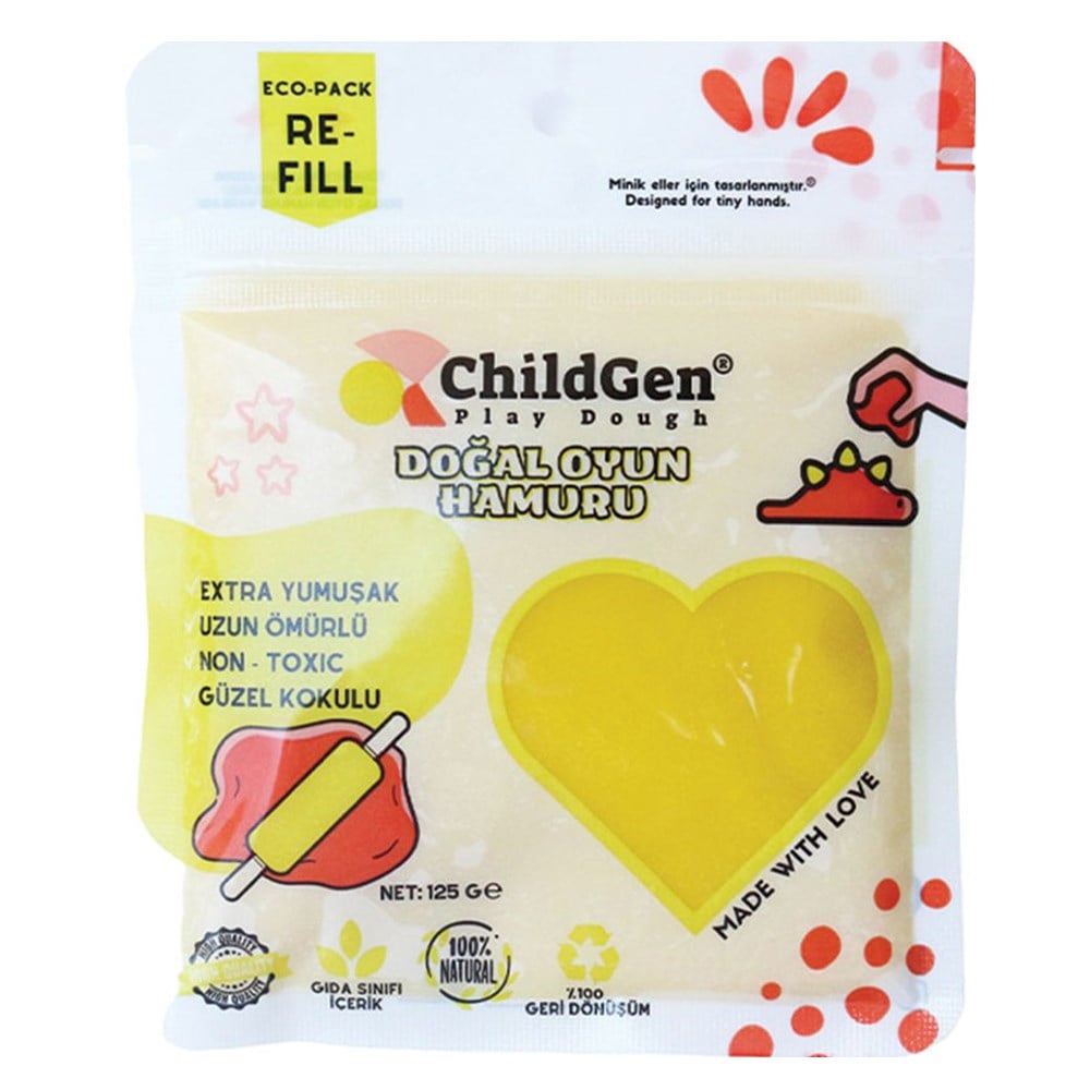 125 GR SARI KARTUŞ OYUN HAMURU Çocuk Kitapları Uzmanı - Children's Books Expert