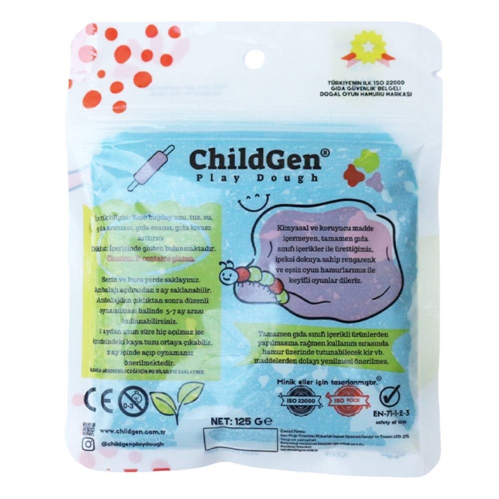 125 GR SİMLİ MAVİ ECOPACK DOĞAL OYUN HAMURU Çocuk Kitapları Uzmanı - Children's Books Expert