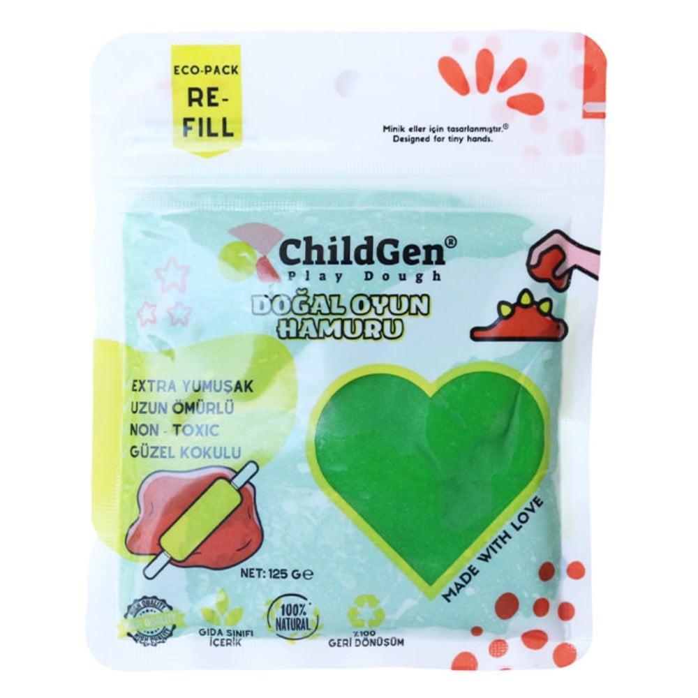 125 GR YEŞİL KARTUŞ OYUN HAMURU Çocuk Kitapları Uzmanı - Children's Books Expert